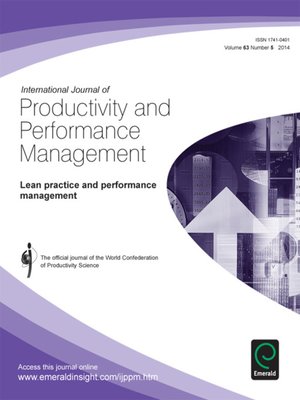 cover image of International Journal of Productivity and Performance Management, Volume 63, Issue 5